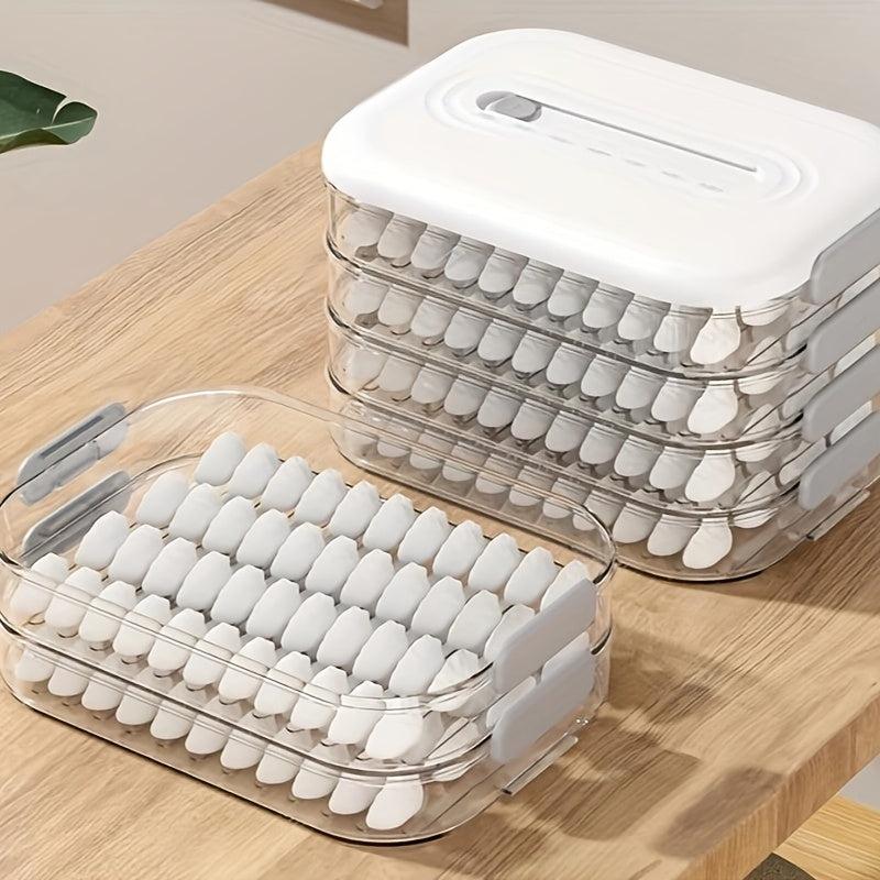 1pc Stackable Dumpling Box for Fresh Produce Storage