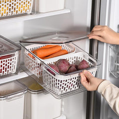 3260ml Food Storage Box PETG Material Refrigerator Organizer Box
