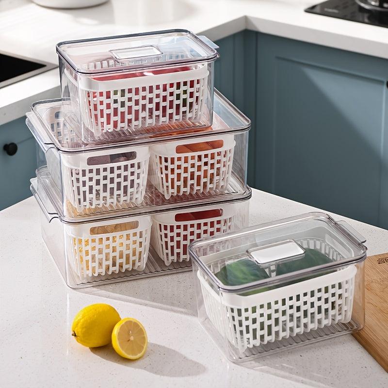 3260ml Food Storage Box PETG Material Refrigerator Organizer Box