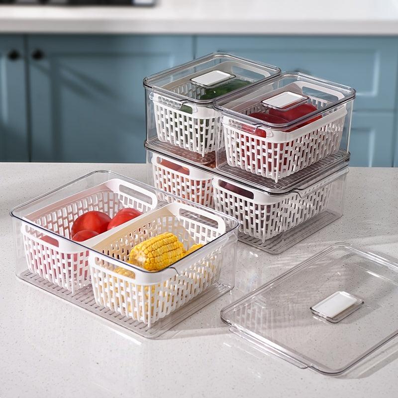 3260ml Food Storage Box PETG Material Refrigerator Organizer Box
