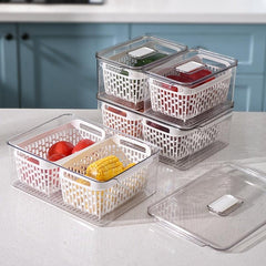 3260ml Food Storage Box PETG Material Refrigerator Organizer Box