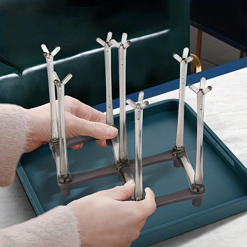 Retractable Cup Drying Rack for Glass and Sports Bottle