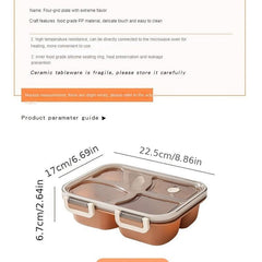 Eco Leak Proof Lunch Box with Cutlery BPA Free Microwave Safe
