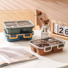 Eco Leak Proof Lunch Box with Cutlery BPA Free Microwave Safe