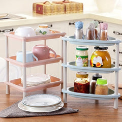 Small 3-Layer Modern Display Stand for Home Kitchen