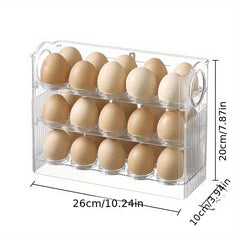 3 Tier Egg Storage Rack For Refrigerator - Fresh Keeping Egg Container