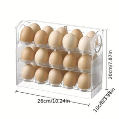 3 Tier Egg Storage Rack For Refrigerator - Fresh Keeping Egg Container