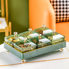 7pcs Lightweight Nordic Style Candy Box Household Snack Plate