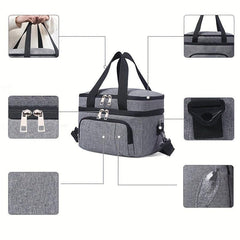 Large Capacity Insulation Meal Bag Double Layer Ice Pack