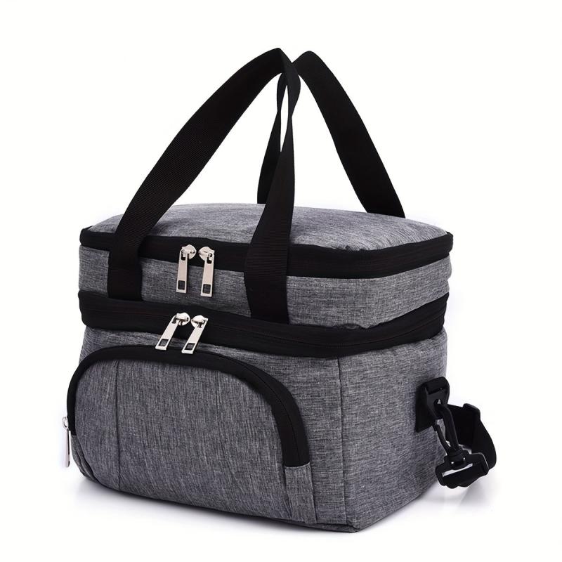 Large Capacity Insulation Meal Bag Double Layer Ice Pack