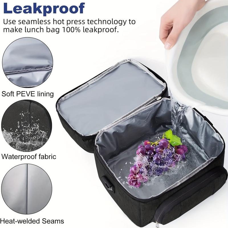 Large Capacity Insulation Meal Bag Double Layer Ice Pack