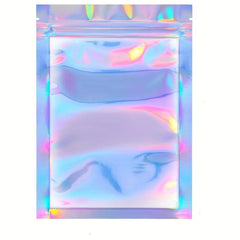 10pcs Laser Pearlescent Sealed Bags, Moisture & Stain Resistant