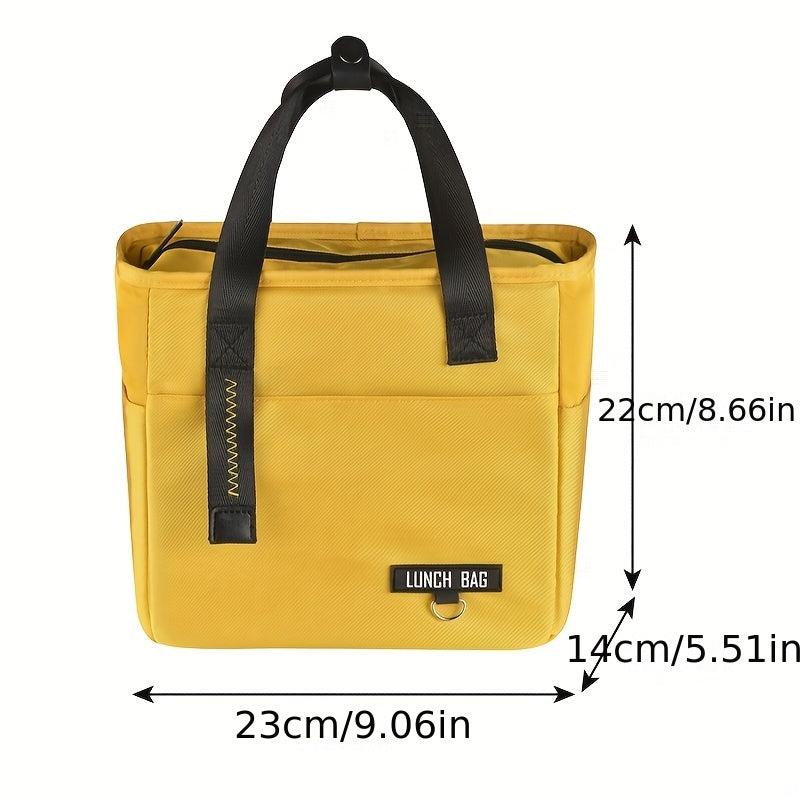 Insulated PEVA Lunch Bag for School and Work Picnic Waterproof Ice Pack