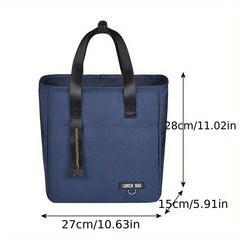 Insulated PEVA Lunch Bag for School and Work Picnic Waterproof Ice Pack