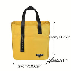 Insulated PEVA Lunch Bag for School and Work Picnic Waterproof Ice Pack