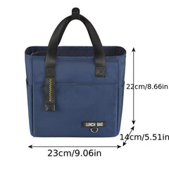 Insulated PEVA Lunch Bag for School and Work Picnic Waterproof Ice Pack