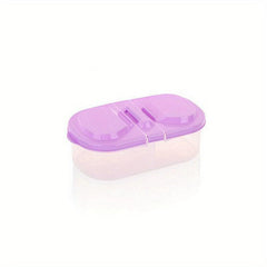 Double Grid Food Jars With Lid, Sealed Jar, Refrigerator Storage Organizer