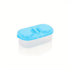 Double Grid Food Jars With Lid, Sealed Jar, Refrigerator Storage Organizer