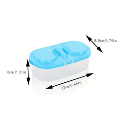 Double Grid Food Jars With Lid, Sealed Jar, Refrigerator Storage Organizer
