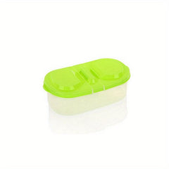 Double Grid Food Jars With Lid, Sealed Jar, Refrigerator Storage Organizer