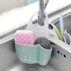 Adjustable Sink Sponge Storage Basket with Drainage Hanging Bags