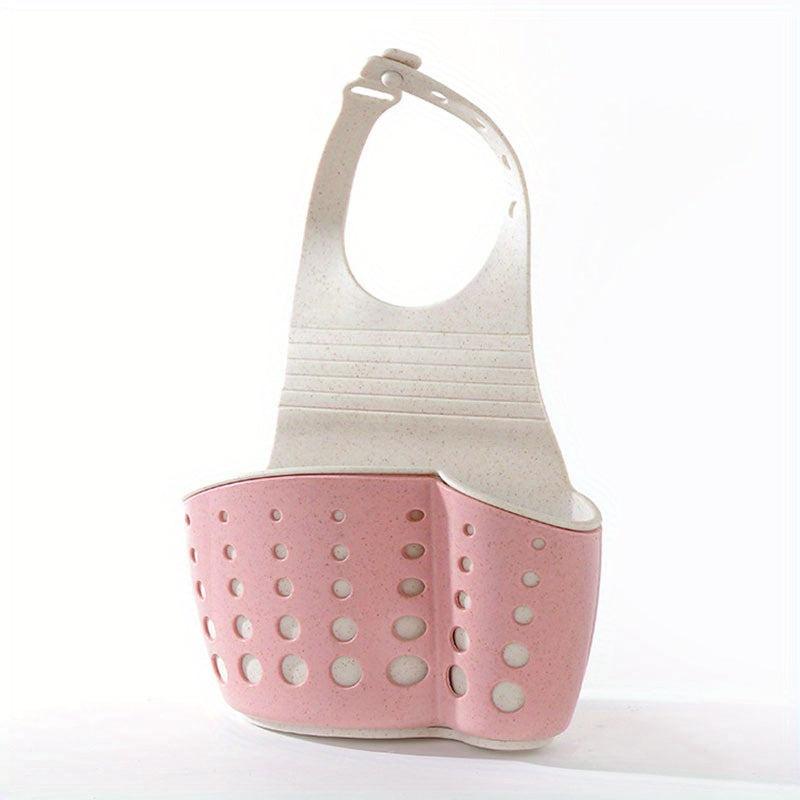 Adjustable Sink Sponge Storage Basket with Drainage Hanging Bags