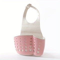 Adjustable Sink Sponge Storage Basket with Drainage Hanging Bags