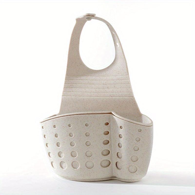 Adjustable Sink Sponge Storage Basket with Drainage Hanging Bags
