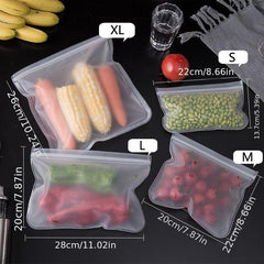 Reusable Food Storage Bag Fresh-keeping Leak Proof Freezer Bag