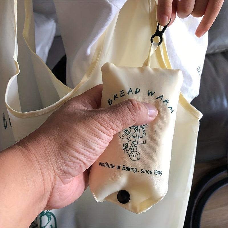 Fashionable Large Capacity Supermarket Shopping Tote Bag Cartoon Storage Bag