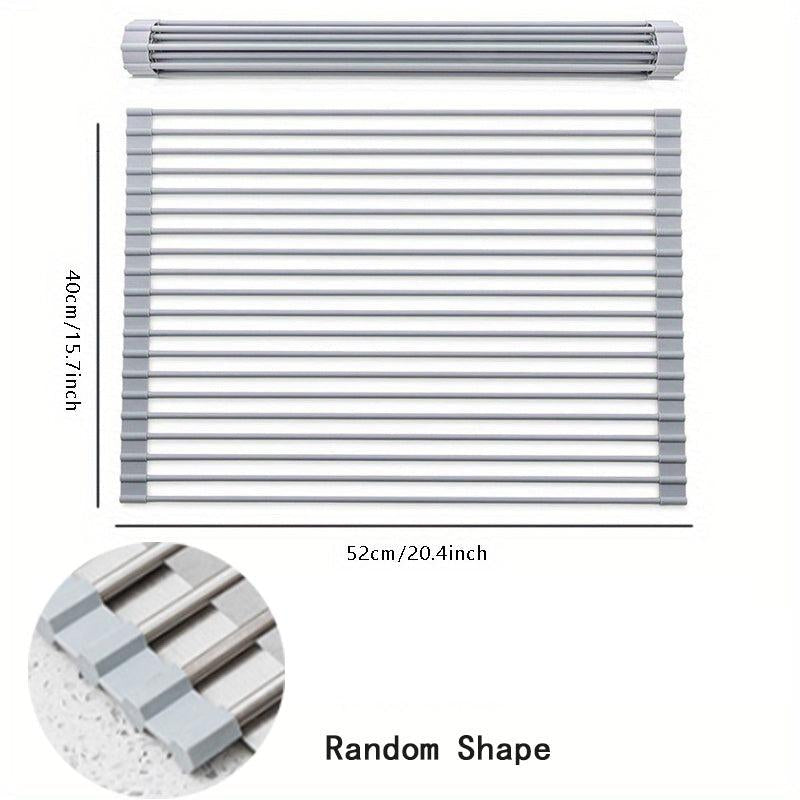 Foldable Stainless Steel Dish Drying Rack Sink Drainer