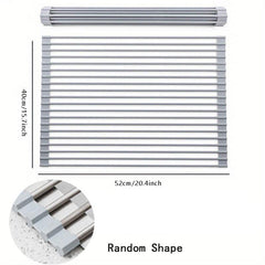 Foldable Stainless Steel Dish Drying Rack Sink Drainer