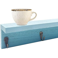 Coffee Cup Holder with Sturdy Hooks for Farmhouse Kitchen Decor