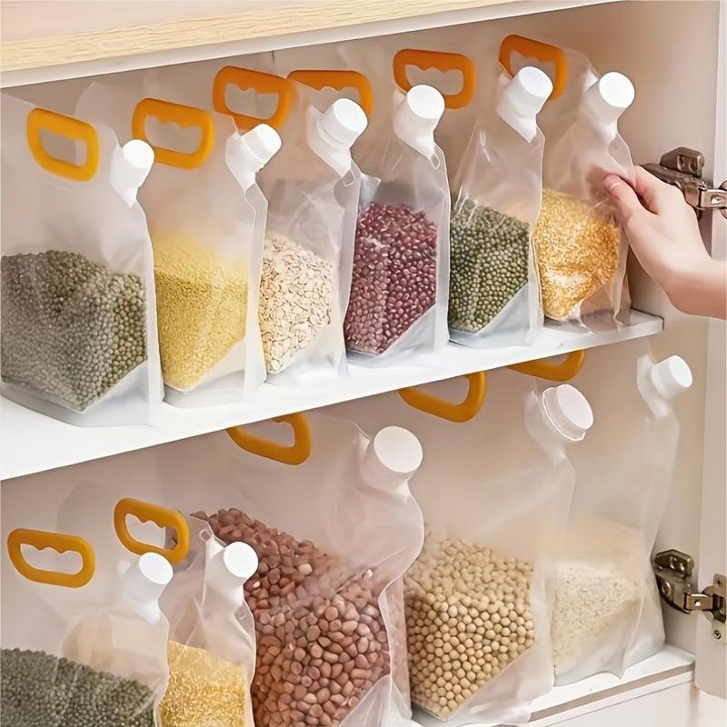 5pcs Food Storage Bags with Spout & Stand Up Pouch