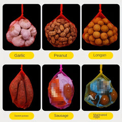 50pcs Reusable Egg Mesh Bags for Eggs Fruits Vegetables Toys