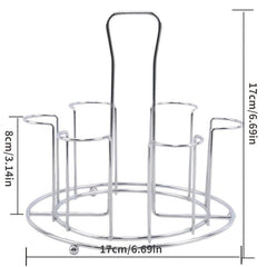 Metal Glass Cup Storage Rack Water Mug Draining Drying Organizer