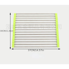 Foldable Stainless Steel Sink Drying Rack for Tableware Fruit Vegetable Filter