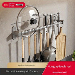 1pc Kitchen Hook Rack Wall Mounted Spoon & Shovel Storage Holder