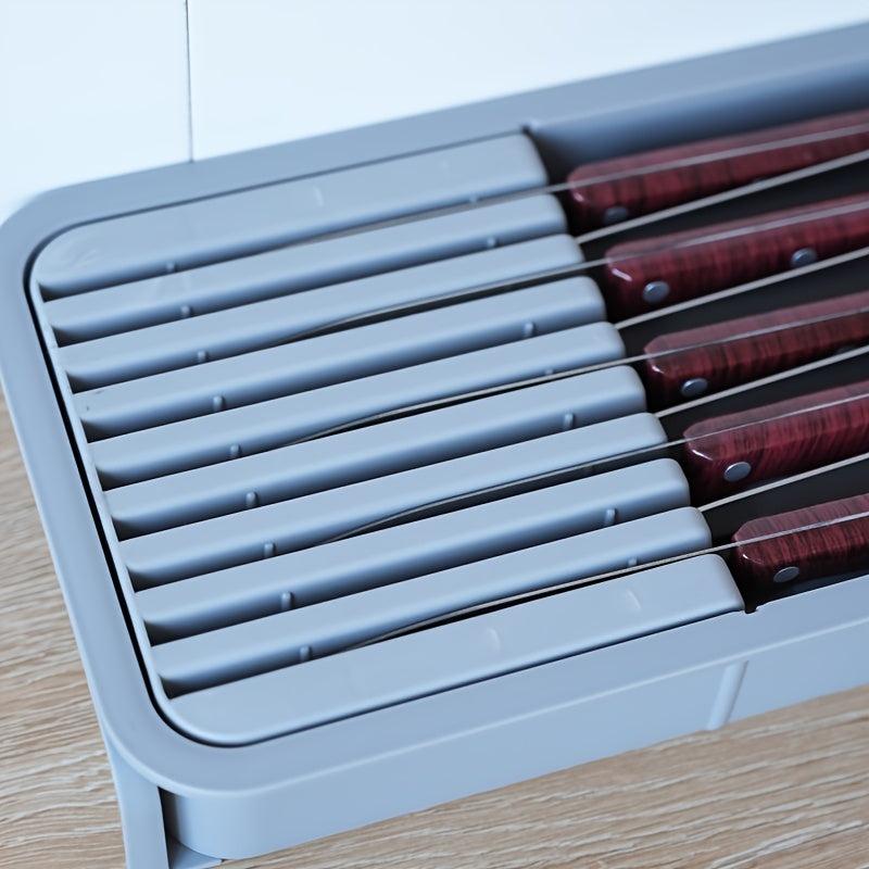 Kitchen Drawer Storage Rack Telescopic Drain Cutlery Divider Storage Organizer
