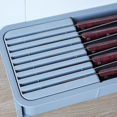 Kitchen Drawer Storage Rack Telescopic Drain Cutlery Divider Storage Organizer