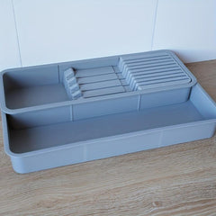 Kitchen Drawer Storage Rack Telescopic Drain Cutlery Divider Storage Organizer