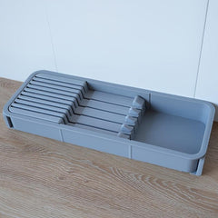 Kitchen Drawer Storage Rack Telescopic Drain Cutlery Divider Storage Organizer
