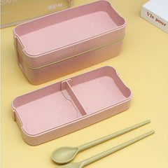 3-Layer Sealed Divided Plastic Lunch Box Office Worker Microwave Bento Box