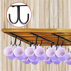 Mug Holder Hanging Wine Shelf Inverted Coffee Cup Holder Cabinet Rack