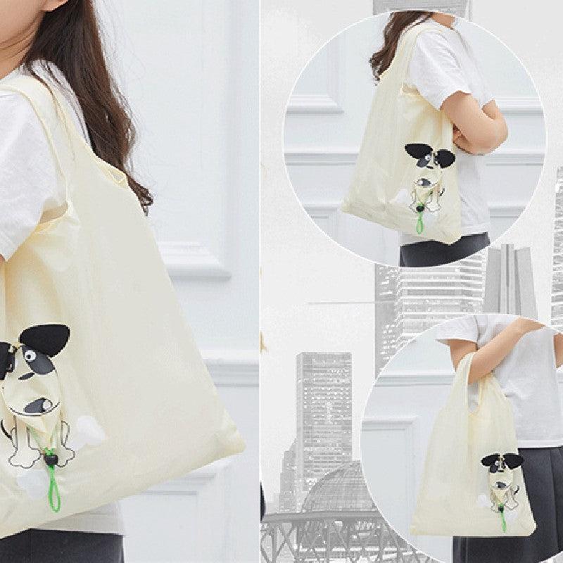 Animal Cartoon Folding Shopping Bag Large Capacity Handbag