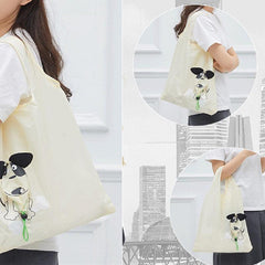 Animal Cartoon Folding Shopping Bag Large Capacity Handbag