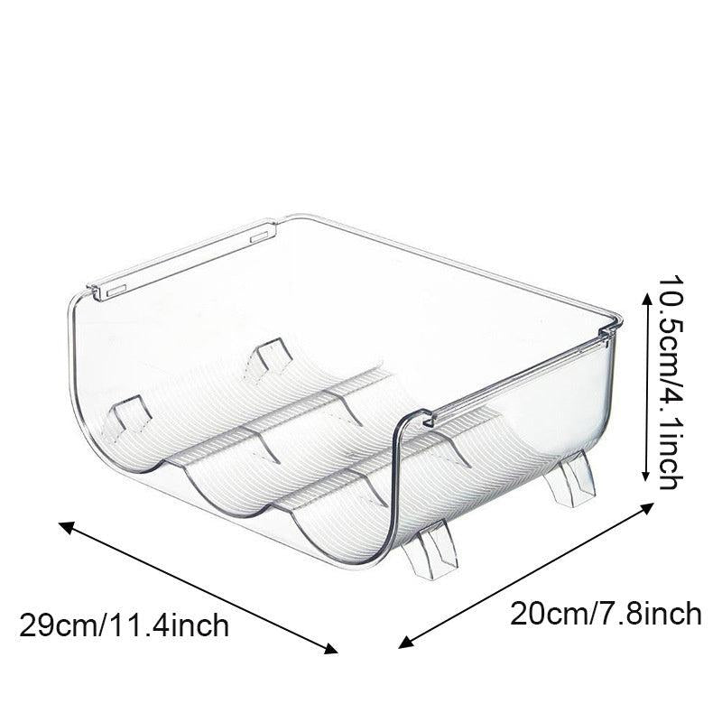 Water Bottle Organizer For Cabinet 3 Grid Water Bottle Storage Rack