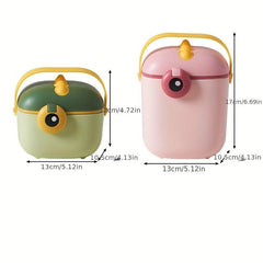 Large Capacity Double Layer Milk Powder Box for Travel