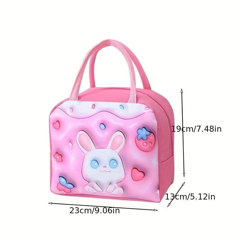 3D Cartoon Lunch Bag Insulated Portable Lunch Box for Teens
