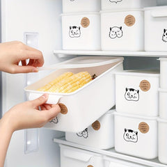 Kitchen Crisper Storage Box Airtight Portable Lid Kitchen Supplies